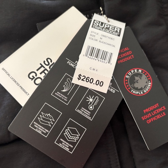 NEW Super Triple Goose Vegan Winter Jacket Size Medium - Picture 2 of 10